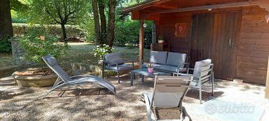 Set completo arredo giardino in alluminio