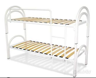 letto a castello colore bianco 