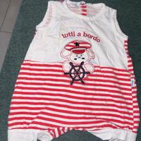 Pagliaccetto/tutina estiva neonato