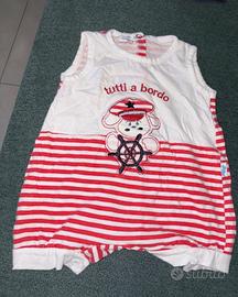 Pagliaccetto/tutina estiva neonato