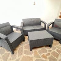 Salotto divano esterno Keter