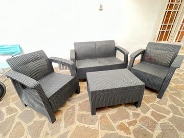 Salotto divano esterno Keter