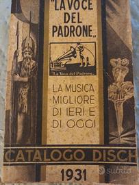 La voce del Padrone - catalogo 1931 *