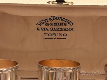 Set di 3 portatovaglioli in argento 800