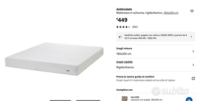 Materasso in schiuma IKEA 160x200