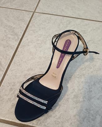 sandali strass tacco