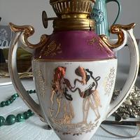 Lampada con stoppino e vetro