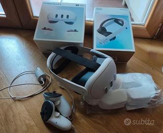 Visore Meta Quest 3 512GB  VR + Cinturino Elite