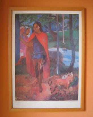 PAUL GAUGUIN L'INCHANTEUR grande stampa cornice
