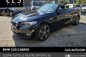 BMW Serie 2 220d Cabrio Luxury auto my18