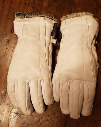 guanti da sci donna in pelle