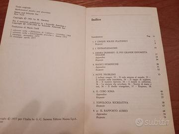 Enigmi e giochi matematica seconda metà 900