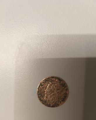 Moneta 5 centesimi 1862 Vittorio Emanuele II 
