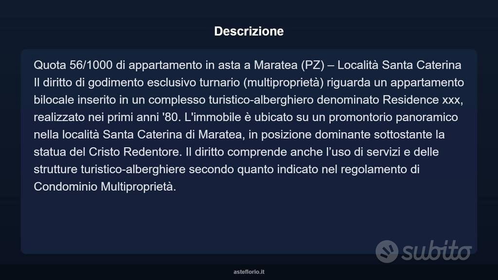 Appartamento – Maratea, Santa Caterina - Vista 3