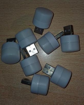 7 mini luci LED ad USB