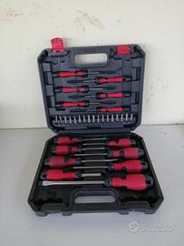 set attrezzi avvitatore e cacciaviti