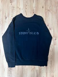 Felpa Stone Island nera box logo