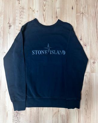 Felpa Stone Island nera box logo