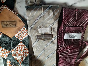 Set tre cravatte nuove:Armani,Versace,Gautier