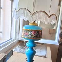 lampada azzurra Capodimonte 