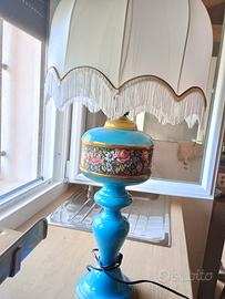 lampada azzurra Capodimonte 