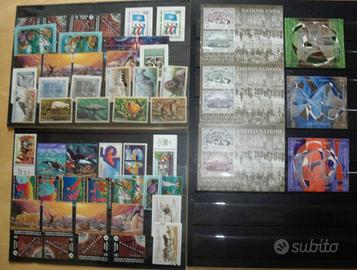 LOTTO FOGLIETTI E FRANCOBOLLI ONU MNH **