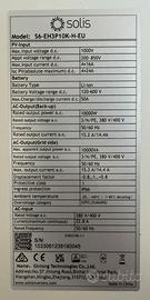 INVERTER SOLARE SOLIS 10KW