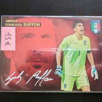 Carta calcio panini Buffon signature