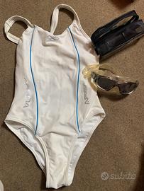 Costume arena donna intero bianco