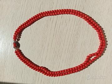 Collana donna in corallo autentico 