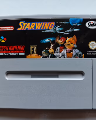Starwing Super Nintendo Cartuccia GiG ITA+Catalogo