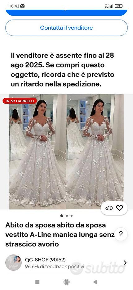 Vestiti da sposa genova Vendita in Abbigliamento e accessori