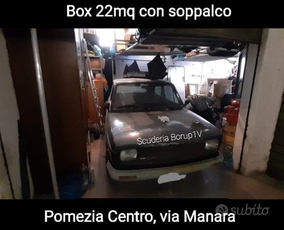 Box 22mq luminoso con soppalco Pomezia Centro