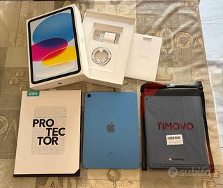 iPad 10.9 64GB wifi blu con accessori