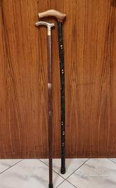 Lotto di 2 bastoni da passeggio