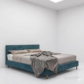 Letto matrimoniale in velluto