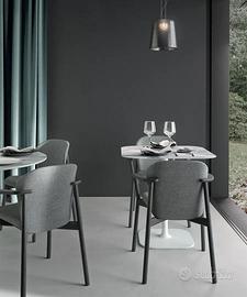 SEDIA S-CAB NATURAL FINN CON BRACCIOLI