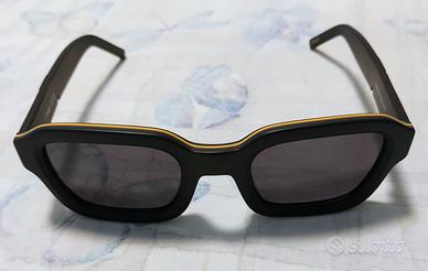 Occhiale da sole nero e giallo k-way 