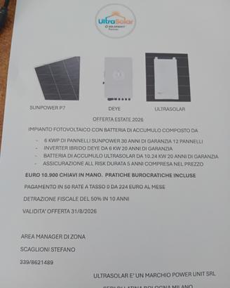 impianto fotovoltaico 