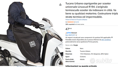 Copri gambe con pettorina Tucano