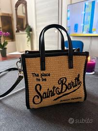 BORSA VIVIAN MEDIUM EFFETTO RAFFIA CON LOGO NERO R