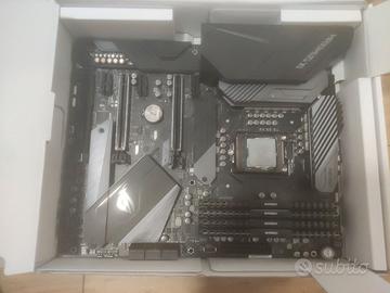 Blocco scheda madre z390, cpu i9 9900k, ram 32 GB