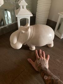 Ippopotamo in pietra africana