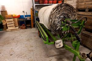 avvolgitore agricolo con teli riflettenti