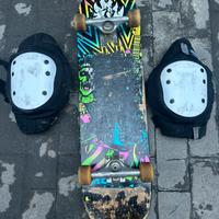 Skateboard e ginocchiere