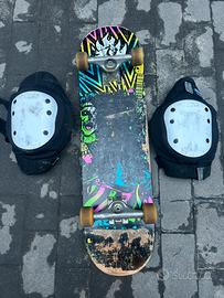 Skateboard e ginocchiere