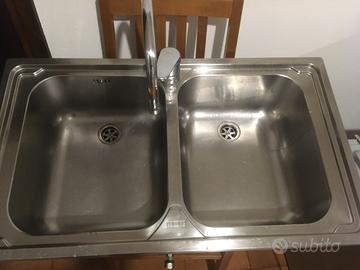 lavello Franke in acciaio due vasche