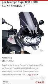 Cupolino touring per Triumph Tiger 800  fumè scuro