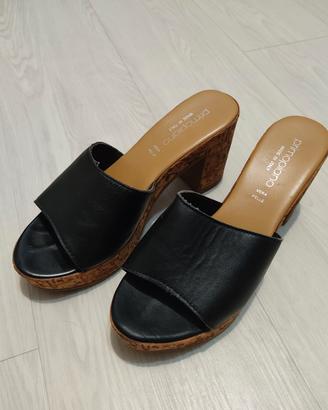 Sandali da donna in pelle tacco 8cm (38)