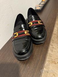 Scarpe mocassino vernice nera Geox